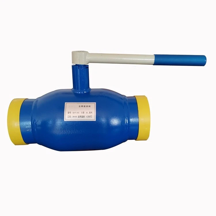 

Cast steel carbon steel reduced diameter welded ball valve, handle type fully welded ball valve integrated thermal