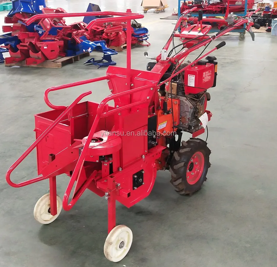 corn harvester tiller Small Cosechadora De Maize Moissonneuse Mais Harvesting Equipment Sweet Corn Harvest Reaper Mini