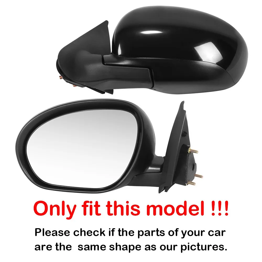 For Nissan Juke 2010-2014 Cube 2009-2014 1x Left Right Side Car Rearview Heated with Backing Plate Mirror Glass Replacement Auto