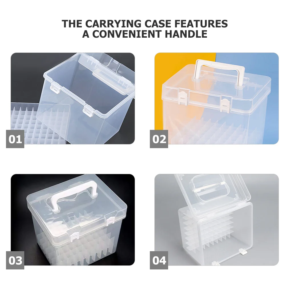 กล่องใส่ปากกาเมจิกแบบใส พกพาสะดวก 80 สี กล่องเก็บอุปกรณ์ศิลปะ สำหรับเดินทางและวางบนโต๊ะ