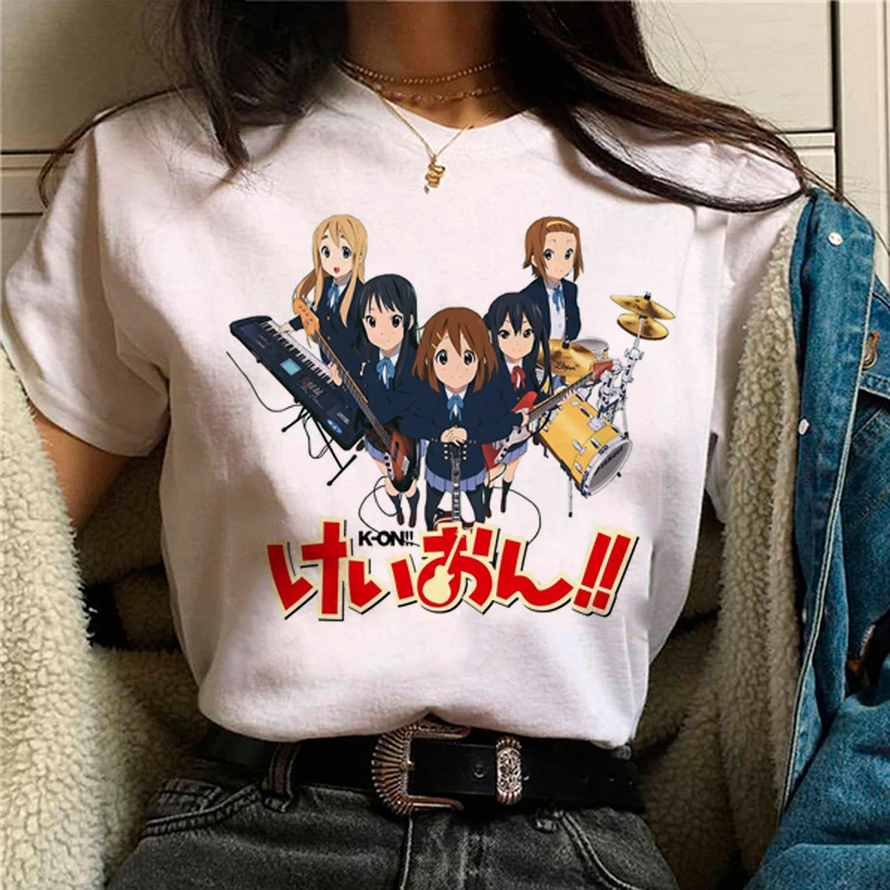 K-on Tee women streetwear t-shirts girl funny y2k streetwear clothing