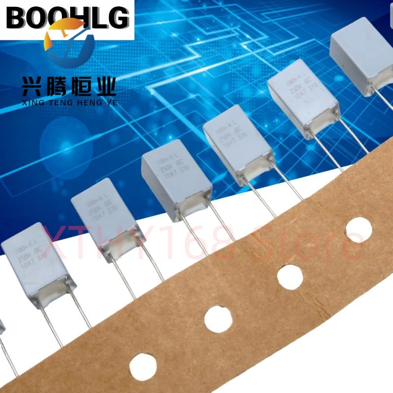 

10PCS 0.1UF 250V electrodeless film capacitor 250V 0.1UF 250V 104 250V 100NF