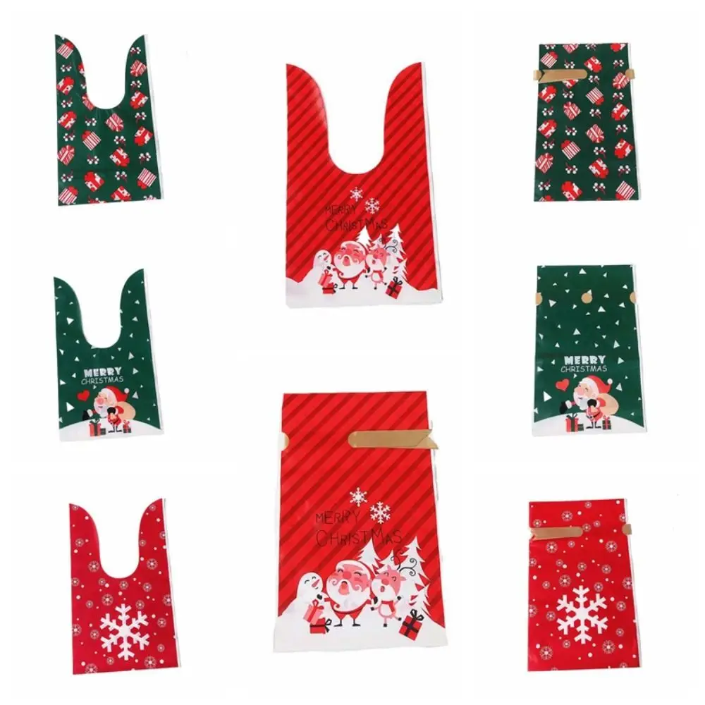 30 قطعة من أكياس حلوى الهالوين القابلة للطي، خدعة أو علاج ندفة الثلج، لوازم حفلات الهالوين، حقيبة هدايا اليقطين البلاستيكية للأولاد #6