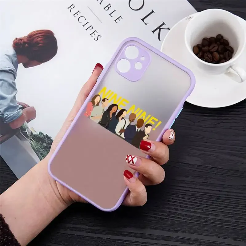 Fashion Brooklyn Nine Nine 99 Phone Case for IPhone 12 11 13 14 15 Pro XR XS MAX SE2 7 8Plus X Hard Matte Transparent Back Cover