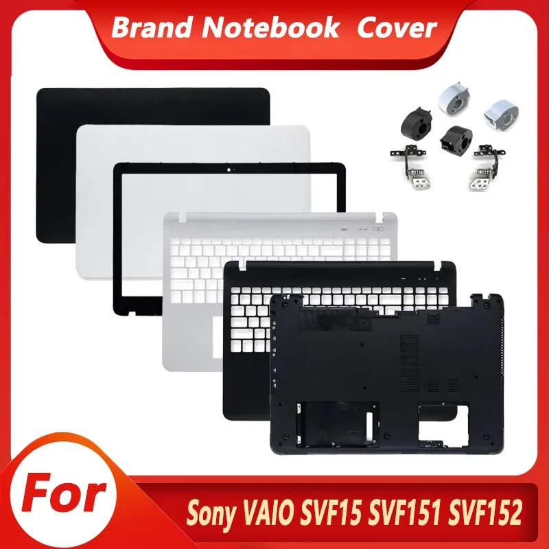 NUEVO para Sony VAIO SVF15 SVF151 SVF152 SVF153 SVF1541: Cubierta trasera LCD, bisel frontal, reposamanos, cubierta superior, carcasa inferior para portátil