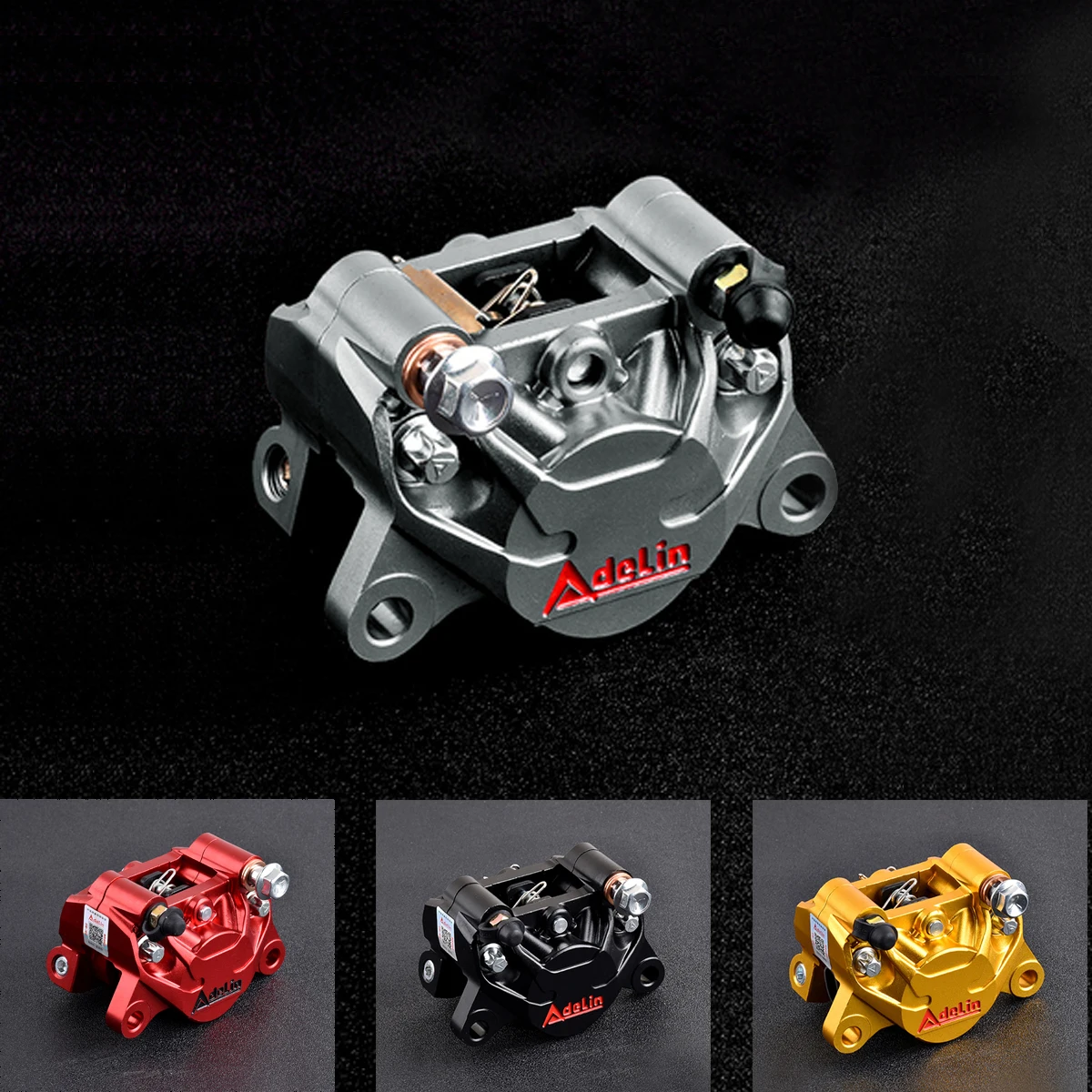 Adelin 84mm ADL 17 Forged Aluminum Motorcycle Racing Bike 34mm Piston Brake Disc Caliper for Honda Yamaha NIU Suzuki Aprilla