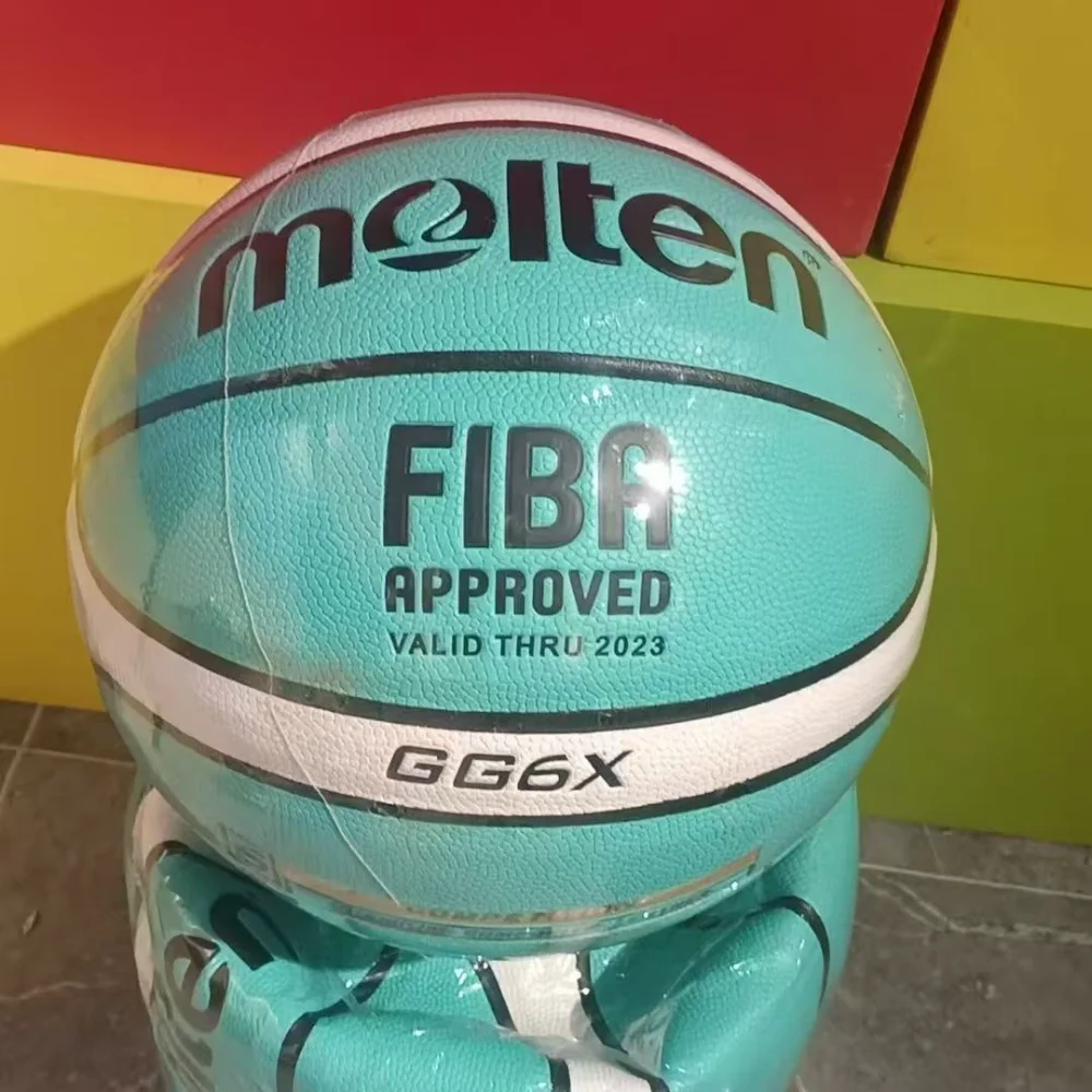 Morten  BaNew Tiffany Green GG6X-6 Sketball Professional Competition Ball Moisture-absorbing Soft Leather Wear-resistant