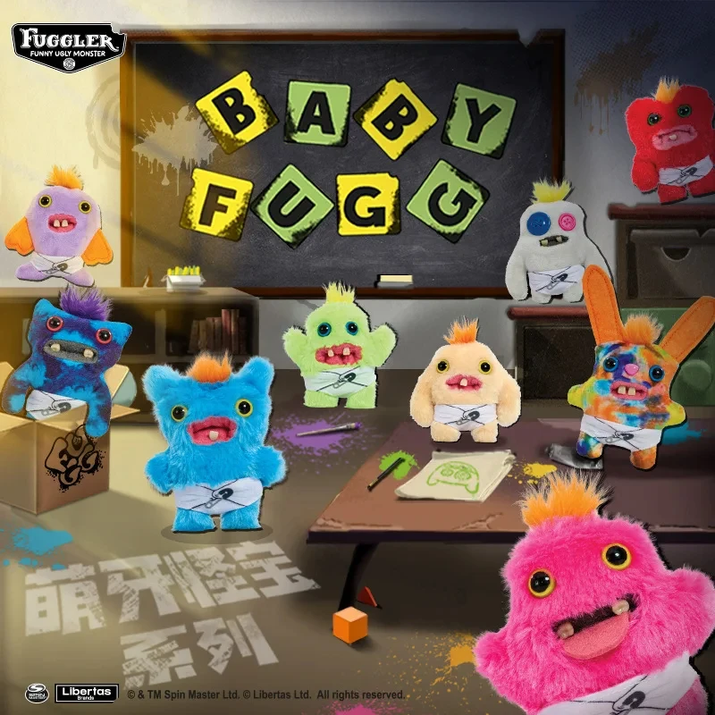Fuggler peluche divertido monstruo feo Fuggs serie bebé Mr agujas Munch conejo lijo de ojos anchos muñeco de peluche regalo juguete suave 9CM