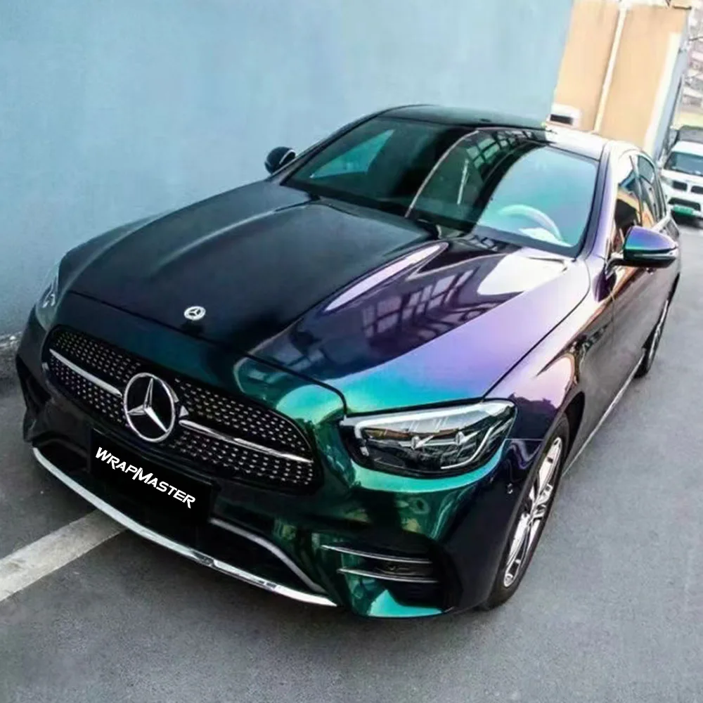 

Car Wrap Glossy Diamond Green Purple Car Surface Protector