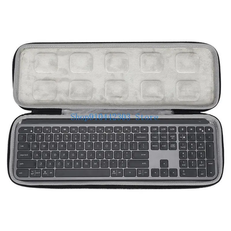 L4MD Penyimpanan Keyboard untuk Casing Tas Pelindung EVA Tahan Air untuk Casing Keyboard Nirkabel Canggih untuk Casing untuk MX