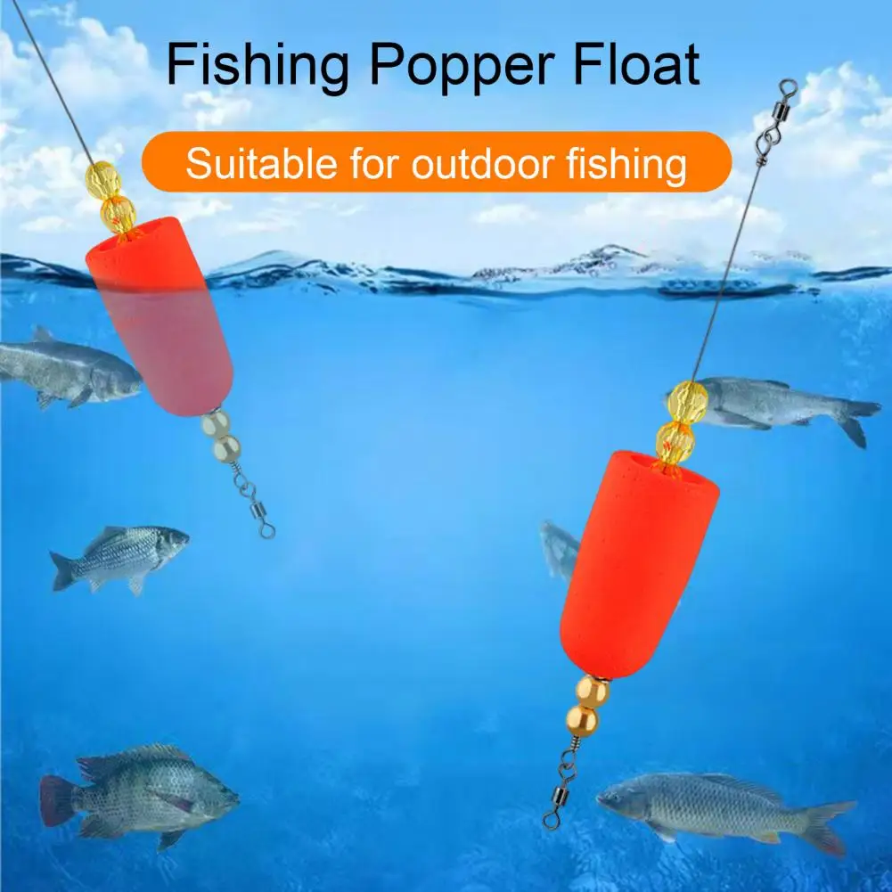 

Versatile Fishing Float Bright Color Fishing Popper Floats Reusable Tools for Freshwater Trout Sheepshead Flounder Fishing Fish