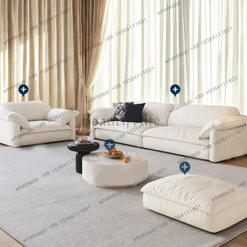 LJY Conference Inflatable Cushion Sofas Modern Living Room Single Modern Elegant Sofas Corner Floor Elegant Muebles Trendy Furni