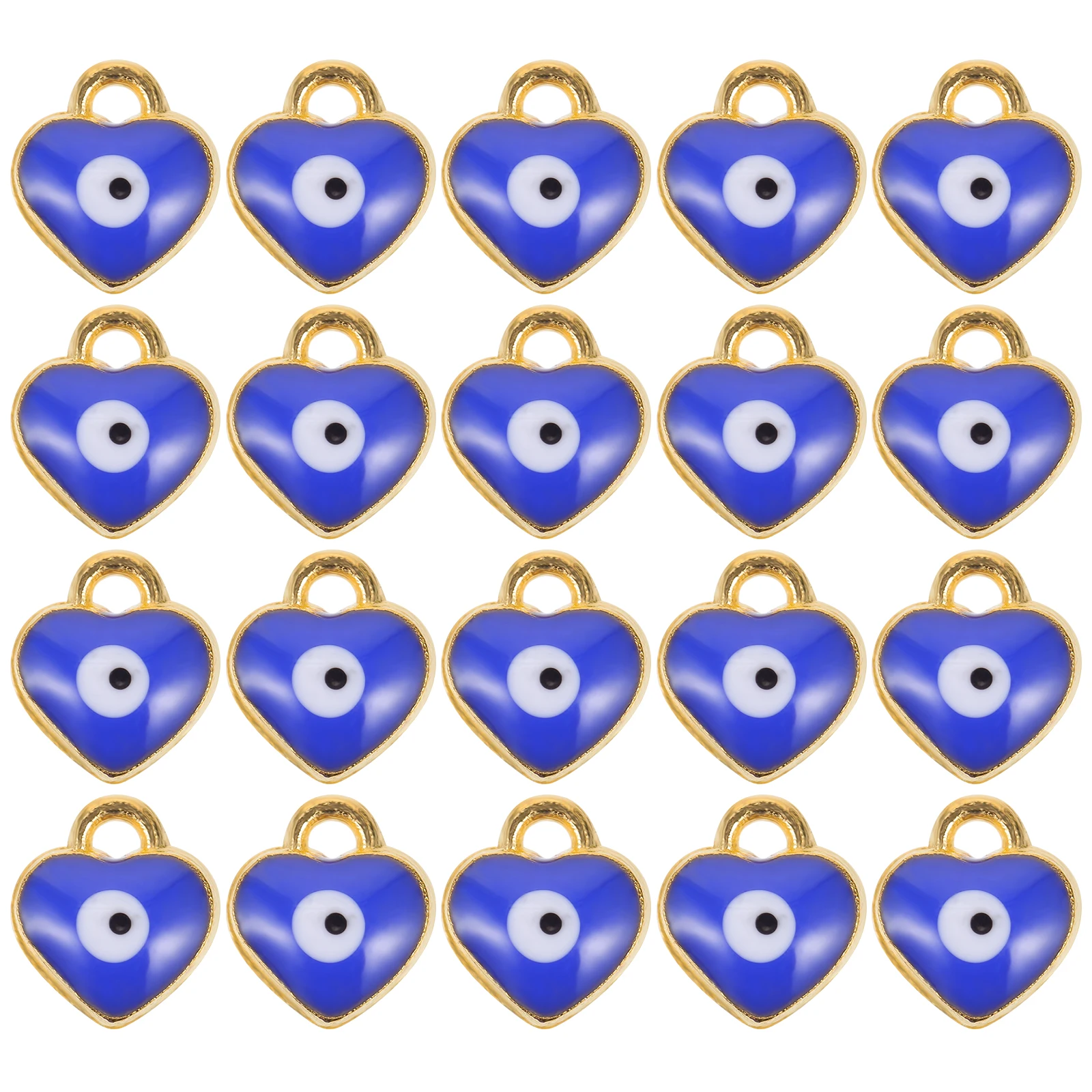 

100 Pcs Heart Shaped Alloy Pendants for Jewelry DIY Necklace Decorative Accessories Durable Craftsmanship Elegant Design