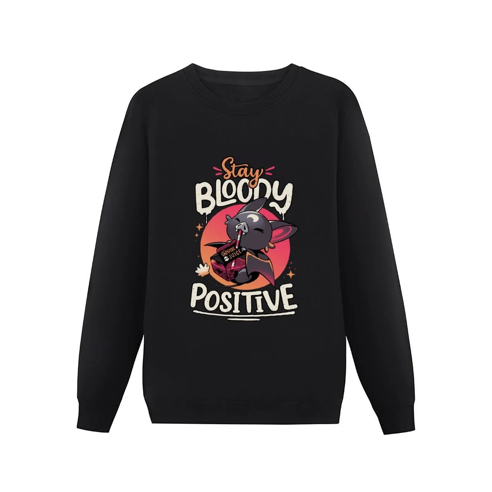 Stay Bloody Positive - Cute Bat Pullover Hoodie tracksuits autumn hooded shirt tracksuit new hoodies and sweatshirts