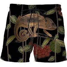 

Men Swim Trunks Plant 3D Printed Beach Board Shorts Quick Dry Beach Swimming Shorts Swimwear