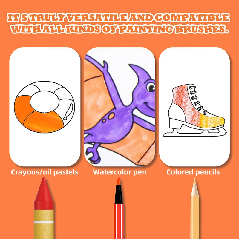 300CM DIY Tekenrol Kleverige Kleur Vulpapier Graffiti Scroll Coloring Roll Kids DIY Schilderen Educatief speelgoed voor kinderen