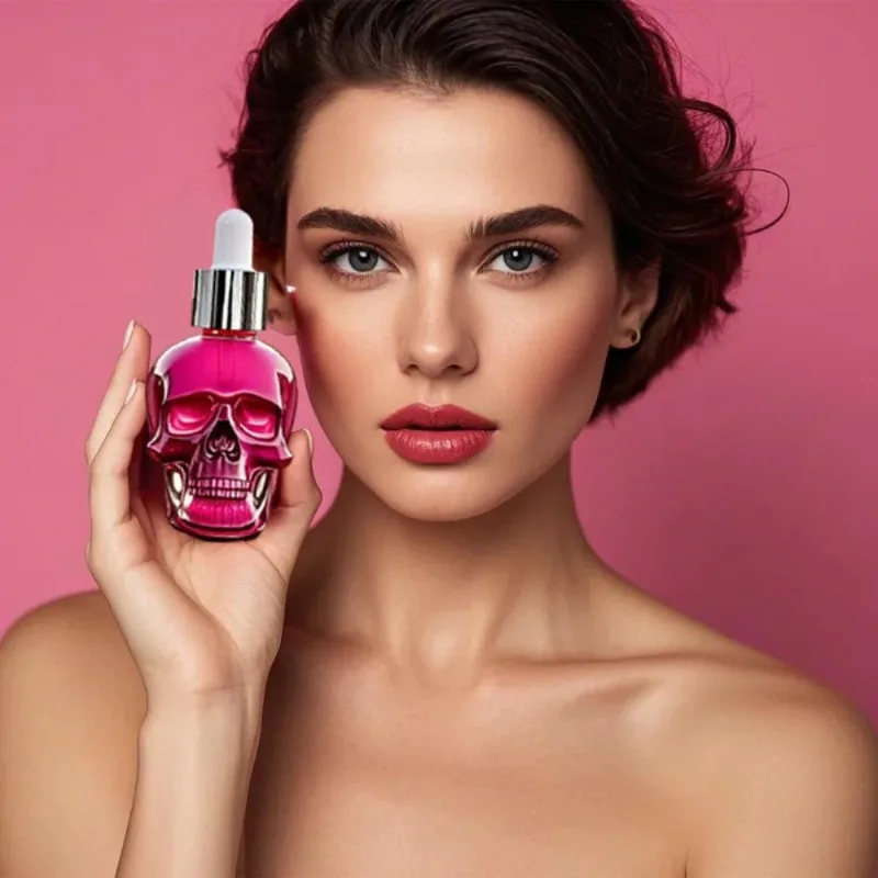 

Женские духи с розовыми кристаллами — одеколон в готическом стиле, уникальный и игривый подарок в форме черепа, нелегко демонстрирует женский шарм