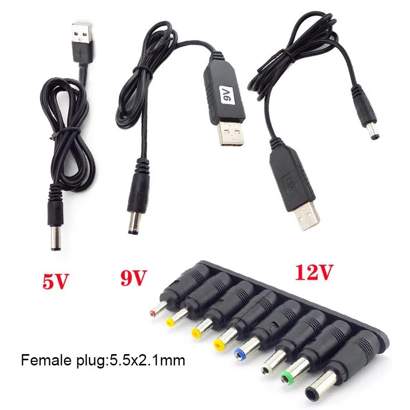 USB to DC 전원 케이블, 범용 USB to DC 잭 충전 케이블, 전원 코드 플러그 커넥터 어댑터, 라우터 미니 선풍기 스피커 w28