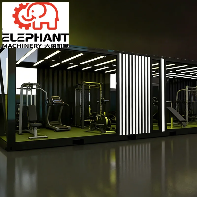 ELEPNANT House Modular Flat Pack Mobile Container Home Gym Fitness Storage Breathable Design for Bedroom Office Building