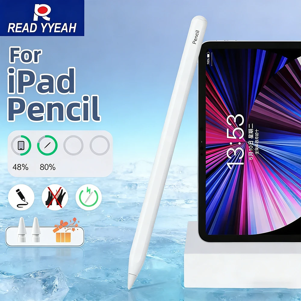 

Upgraded Pen For Apple Pencil 2 Magnetic Wireless Charging For iPad 10th 11th Gen Pro 12.9 11 Air 4 5 Mini 6 Tilt Palm Rejection
