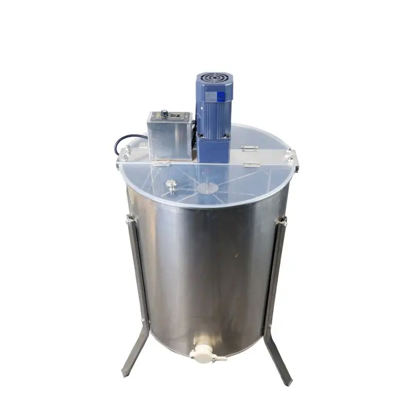 Automatic Electric Beehive Honey Extractor Machine 4 Frames Centrifuge with Filter Motor Core Component Beekeeping Supplier
