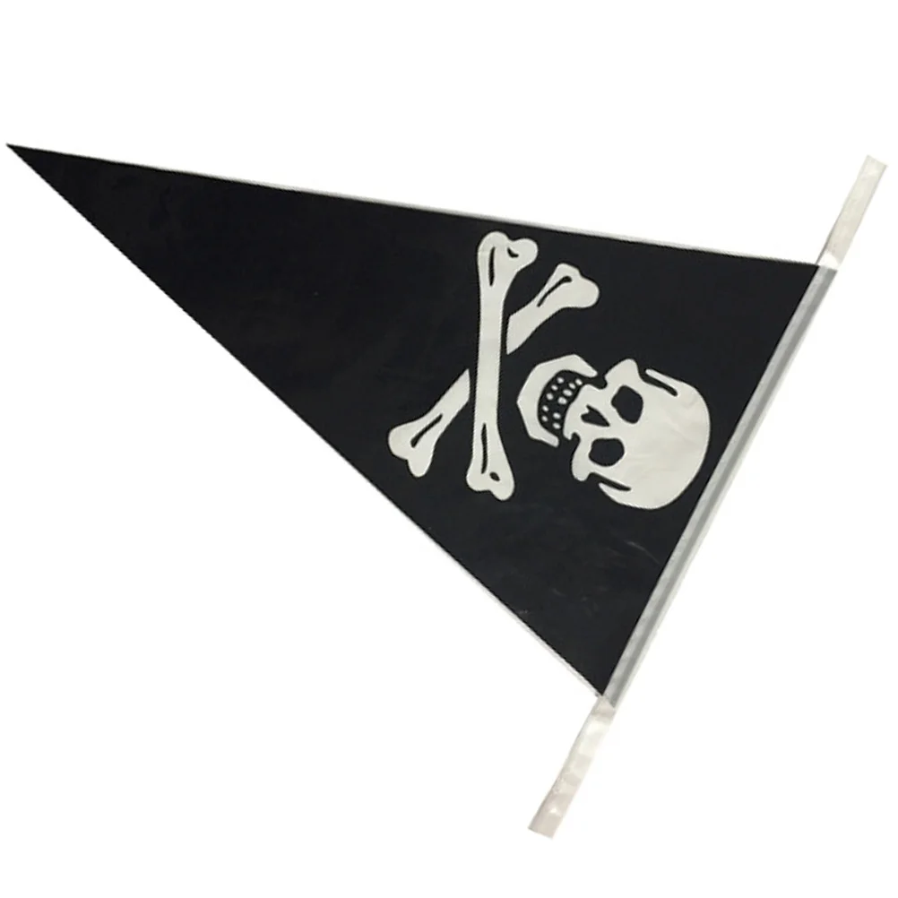 

1 Set Of Skull Bunting 110Cm Pirate Flag Banner Halloween Party Decoration Creepy Festival Pendant Outdoor Indoor Use Party