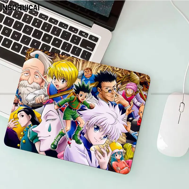 Hunter X Hunter แผ่นรองเมาส์ขนาดเล็กอย่างหนาแผ่นรองจานคีย์บอร์ดสำหรับเล่นเกมอุปกรณ์สำนักงานการตกแต่งบ้านเดสก์ท็อปสำหรับตกแต่งห้อง