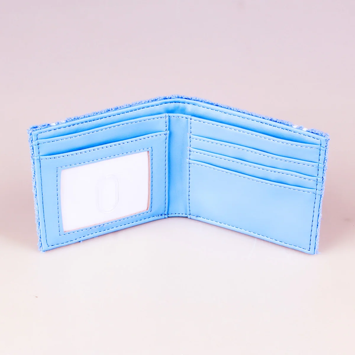 محفظة عصرية مطرزة من قماش المنشفة، حامل بطاقة الهوية الشخصية المصممة #5