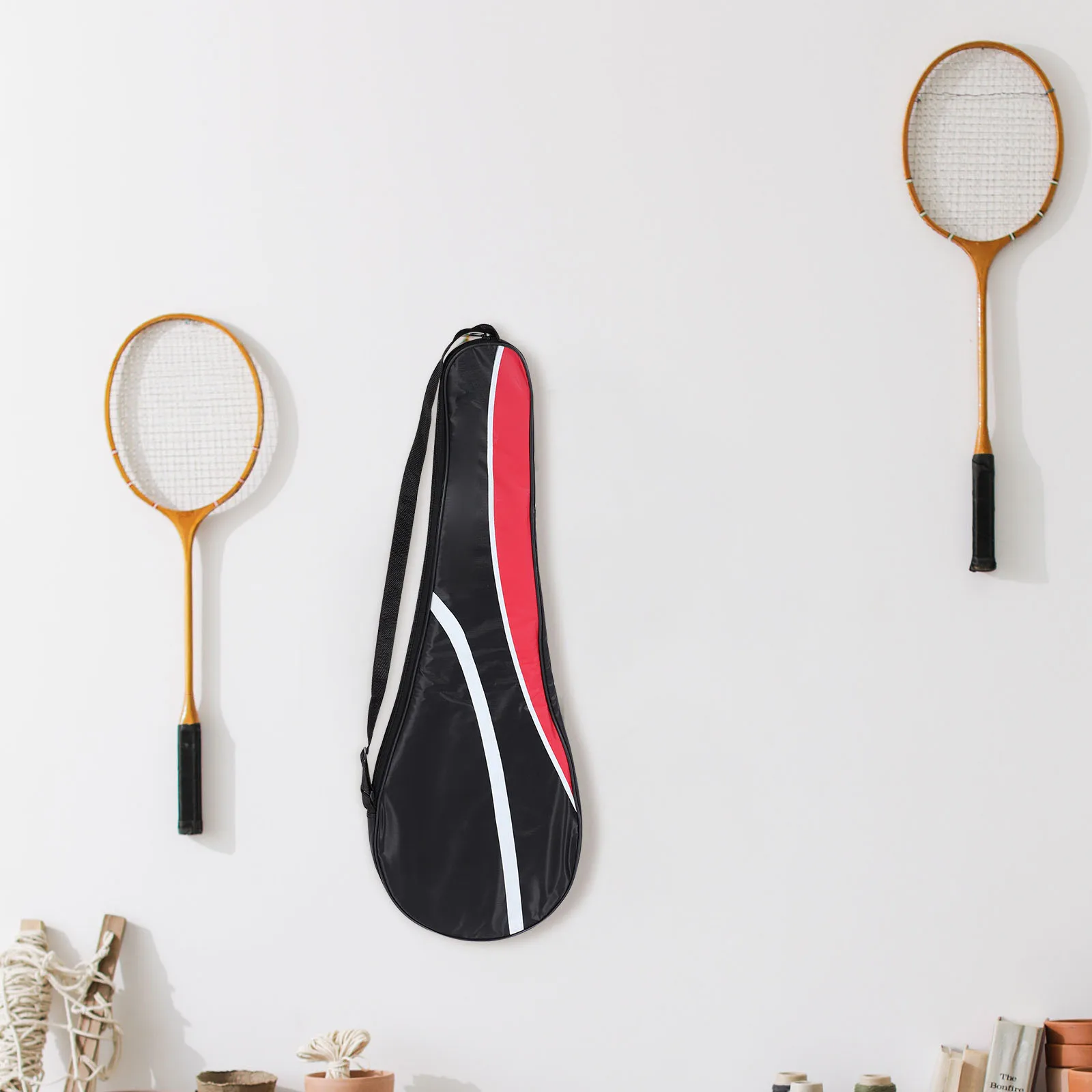 

Badminton Racket Bag Waterproof Bracket Special Shape Design Fits Racket Beautiful Appearance Bright Color Comfortable