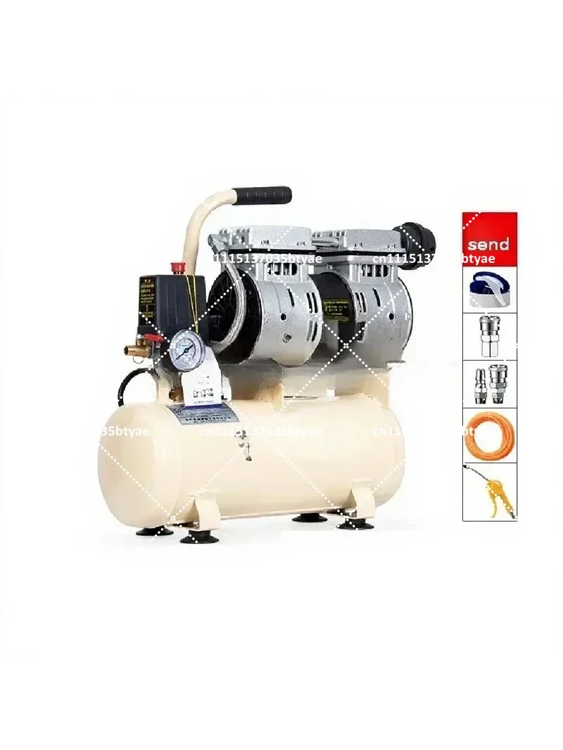 Portable High-Pressure Air Pump 220V Silent Oil-Free Compressor for Woodworking - Compact Air Pump for DIY Projects