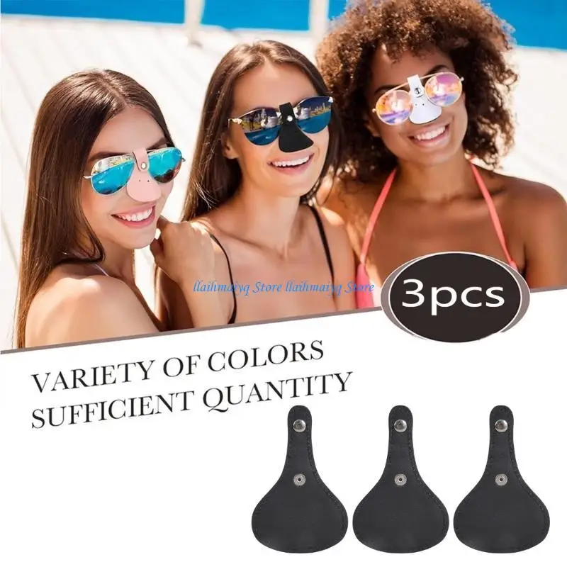 

573B 3pcs Sun Blocking Face Protectors Reusable Sports Glasses Nose Shield