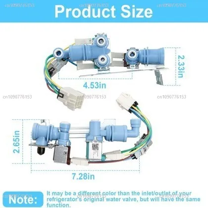 5304525994 Universal 120v Dual Inlet Solenoid Valve for Electrolux Refrigerators