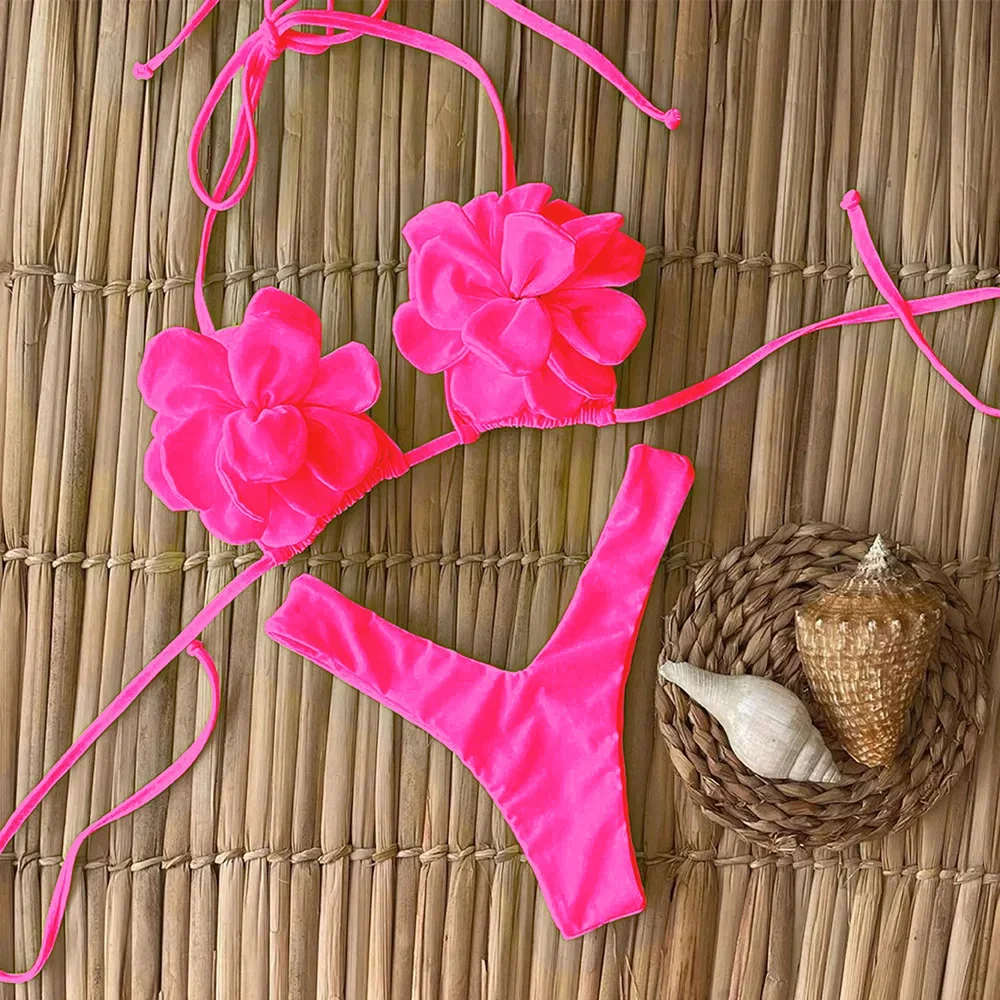 Sexy floral micro bikini 2025 maiô feminino banho tanga biquinis conjunto brasileiro beach wear maiô biquini