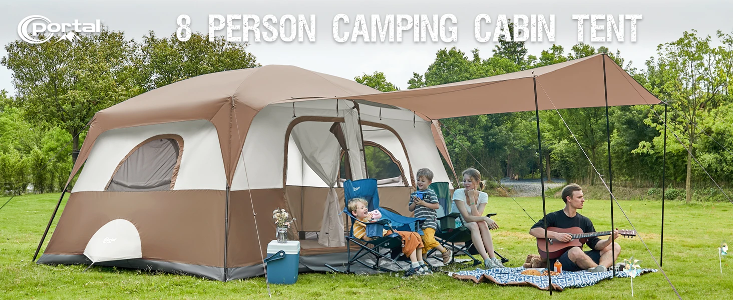 Portal 8 person tent for camping