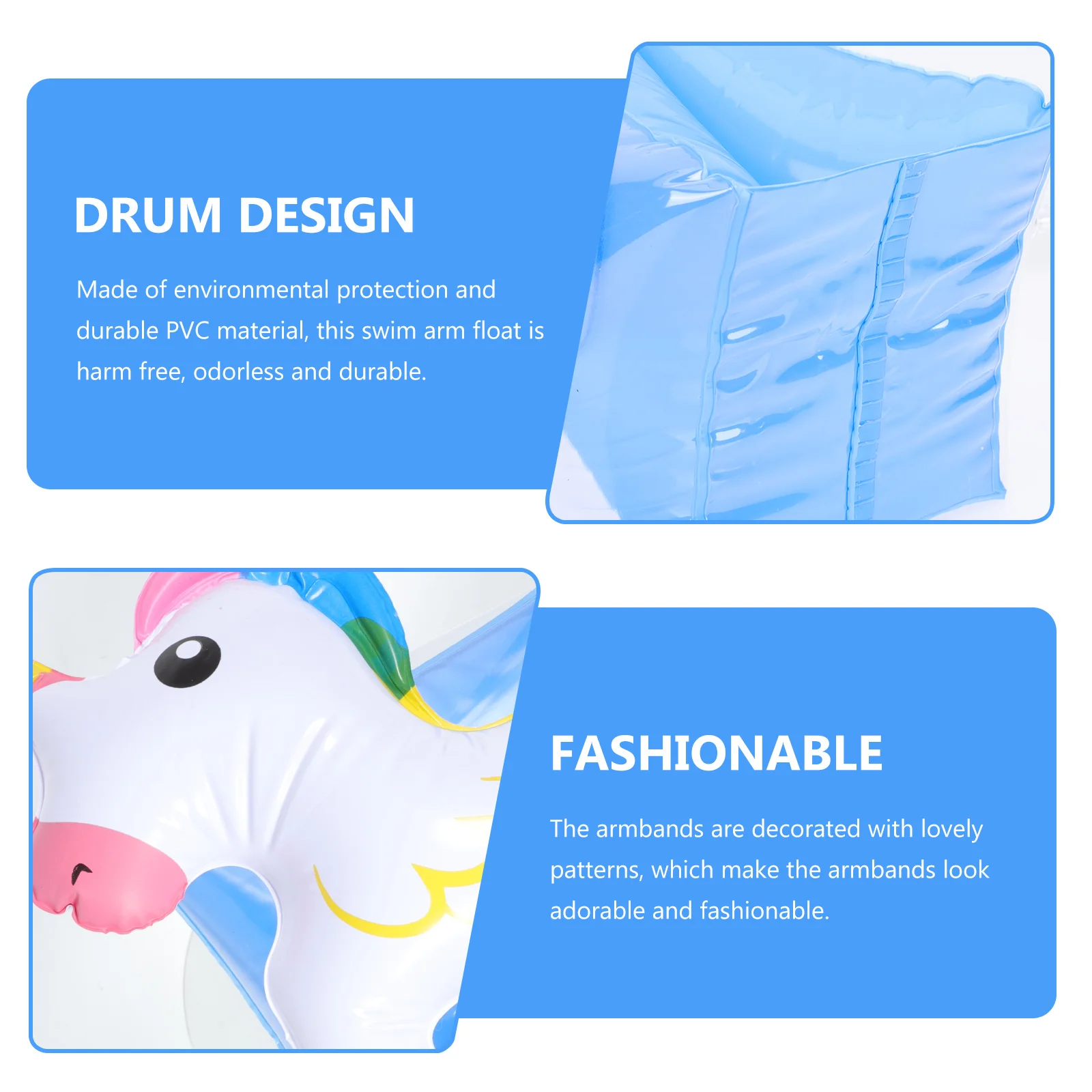 

2 Pcs Swimming Float Sleeves Arm Band Kids Floaties Armband Bands Floating Baby
