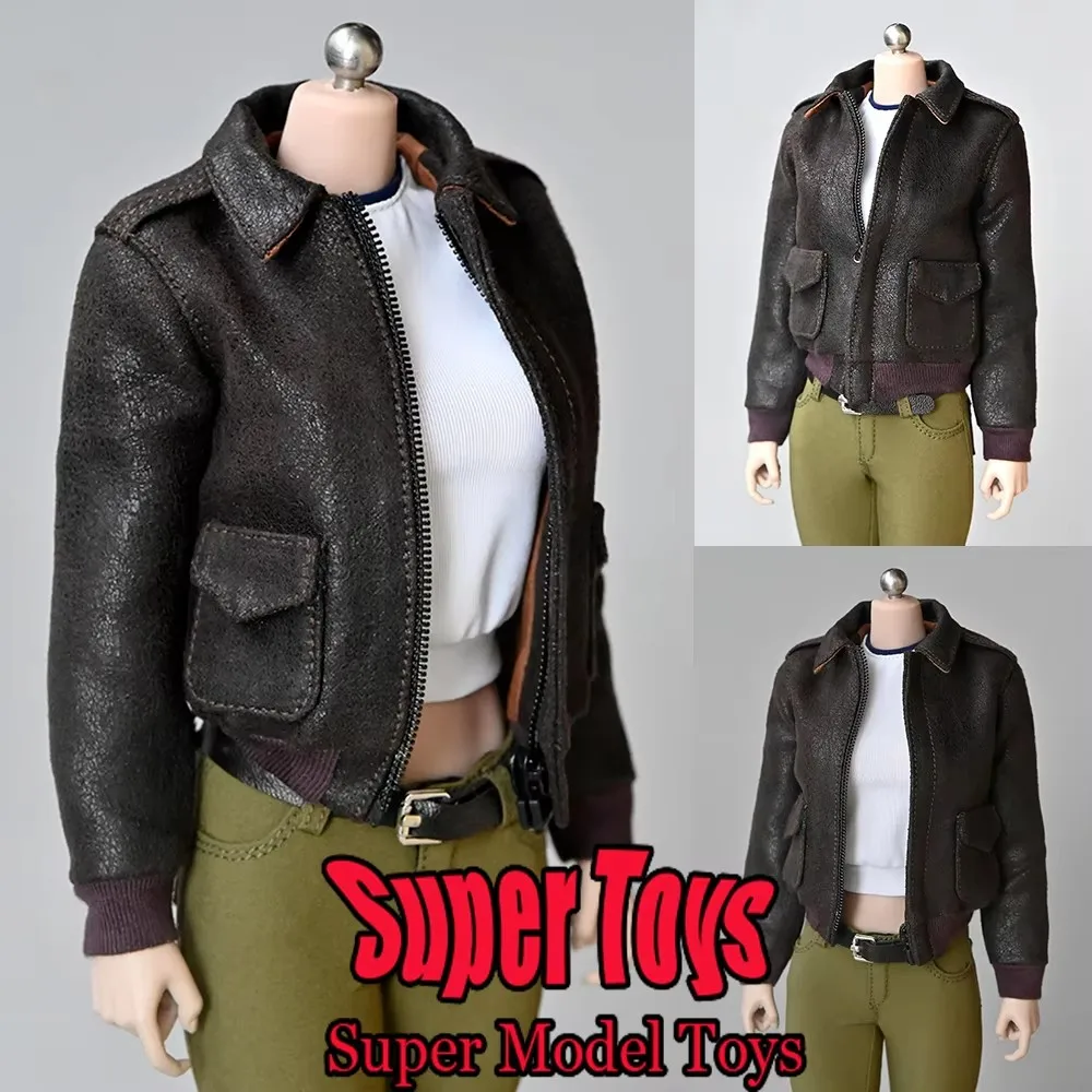 

В наличии 1/6 масштабная женская одежда солдата, повседневное модное короткое пальто, коричневая куртка, подходит для 12-дюймовой экшн-фигурки, модель куклы, игрушки