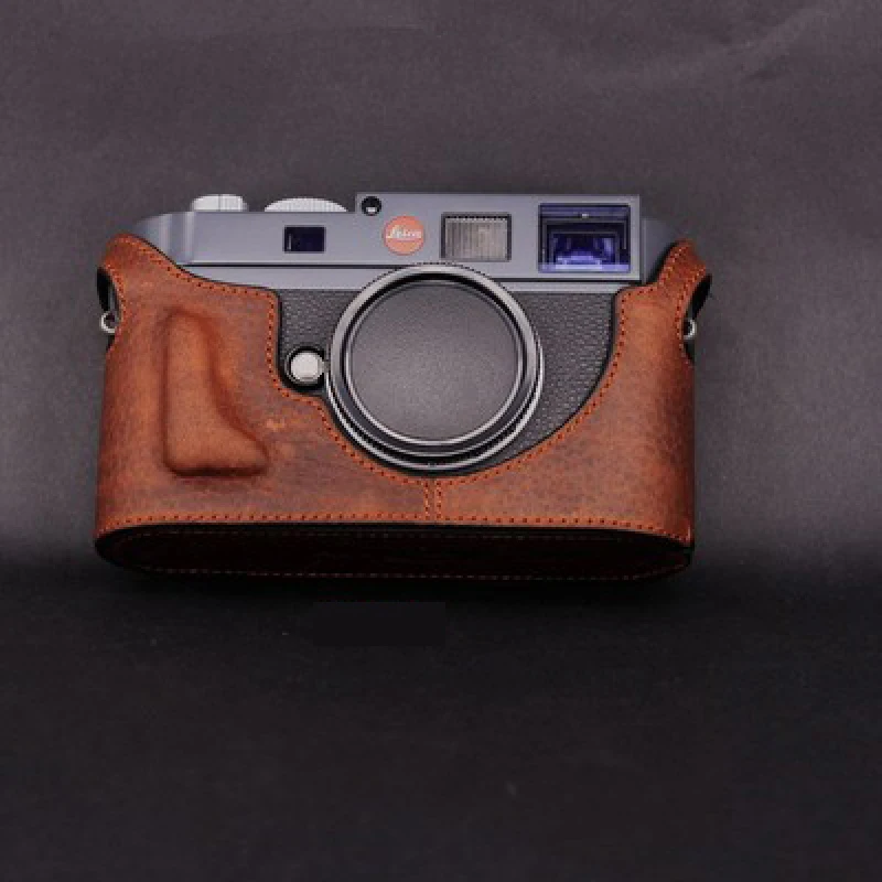 

handwork Photo Camera Genuine leather cowhide Bag Body BOX Case For LEICA M8 M9 M9P ME MM TYP220 Protective sleeve base shell