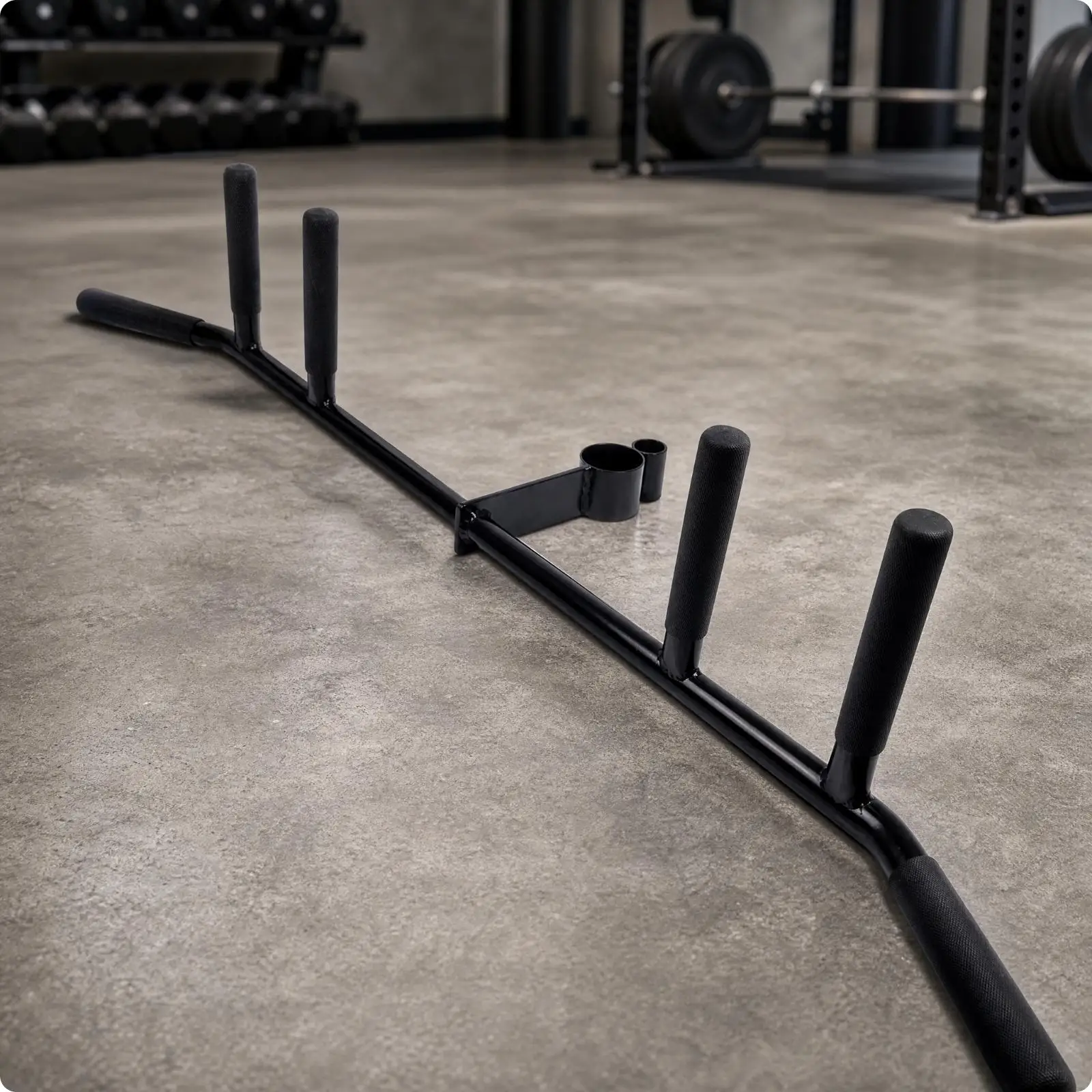 T-Shaped Bar Row Attachment with Multiple Grips High-Grade Steel