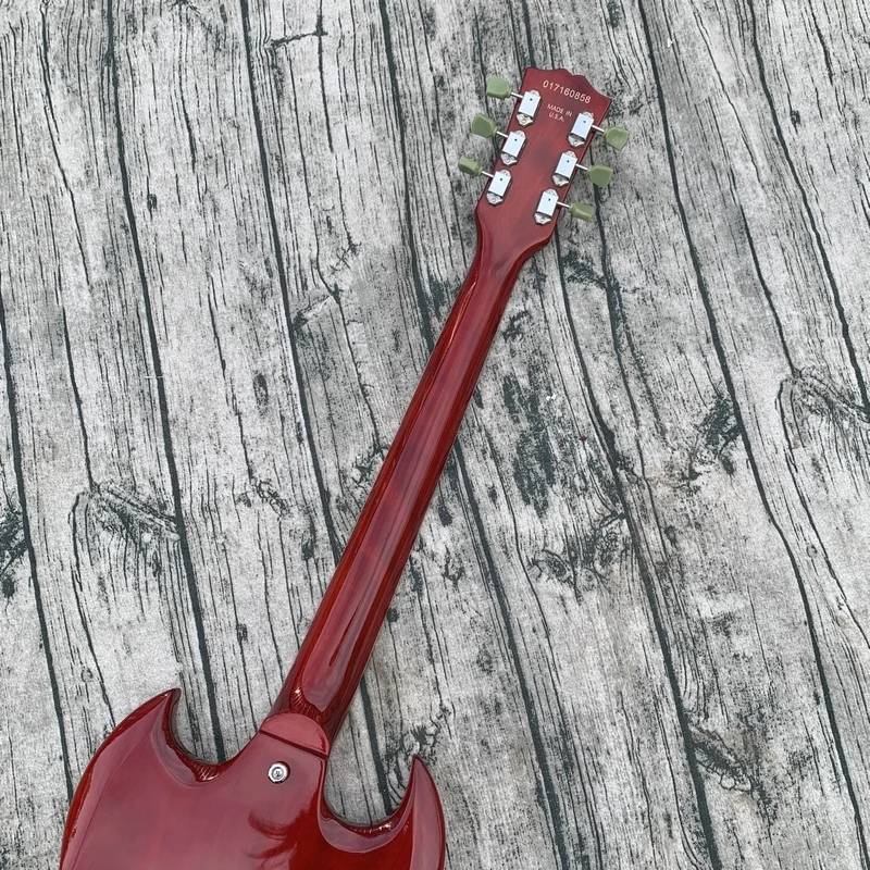 Electric guitar transparent red SGmahoganyrosewood fingerboardgood sound qualityfree delivery