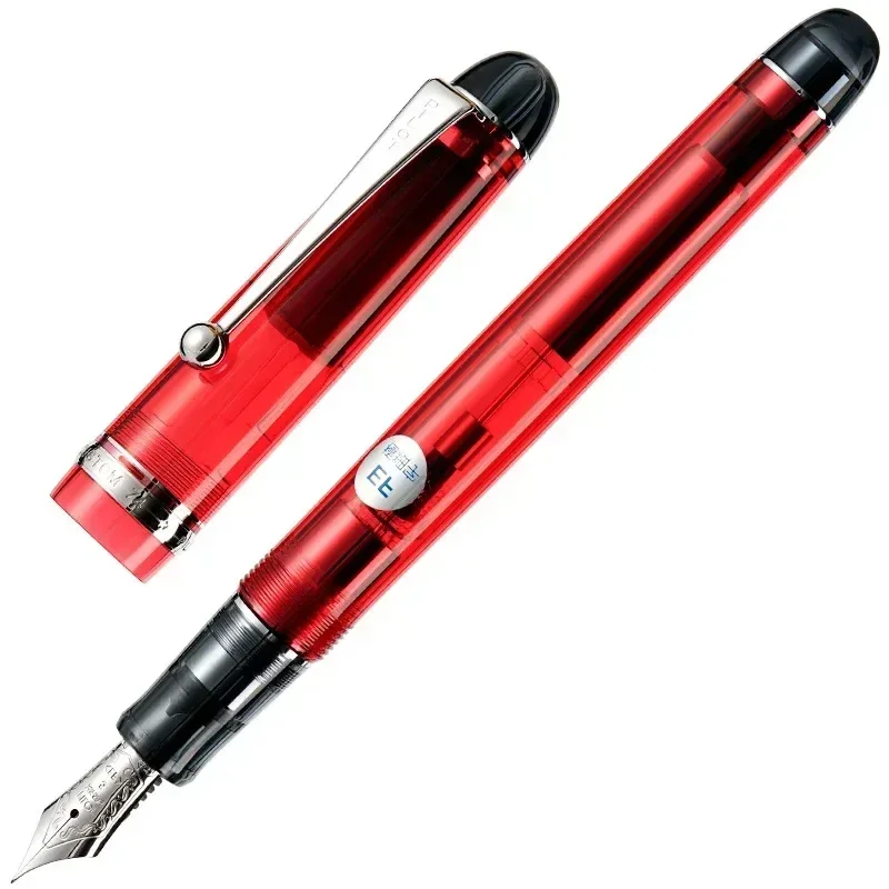 Hot Smooth Original Pilot Custom 74 Transparent 14k Gold Fountain Pen Business Office Men Women Gift Mr FKK-1-NC Writing