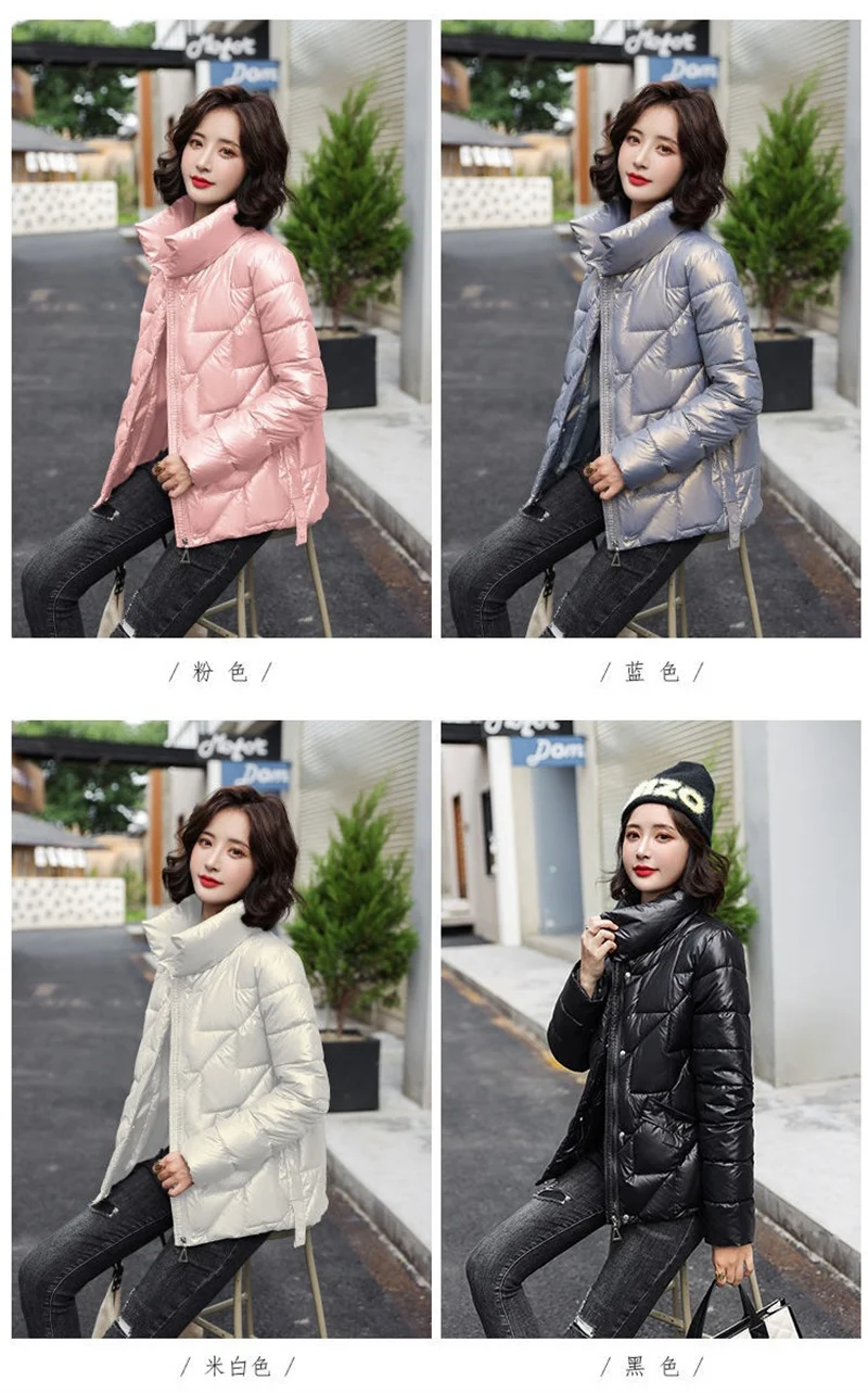 2026 New Winter Jacket Women Down Cotton Jacket Parkas Female Short Casual Loose Warm Cotton-padded Coat Outwear Parka Lady Top