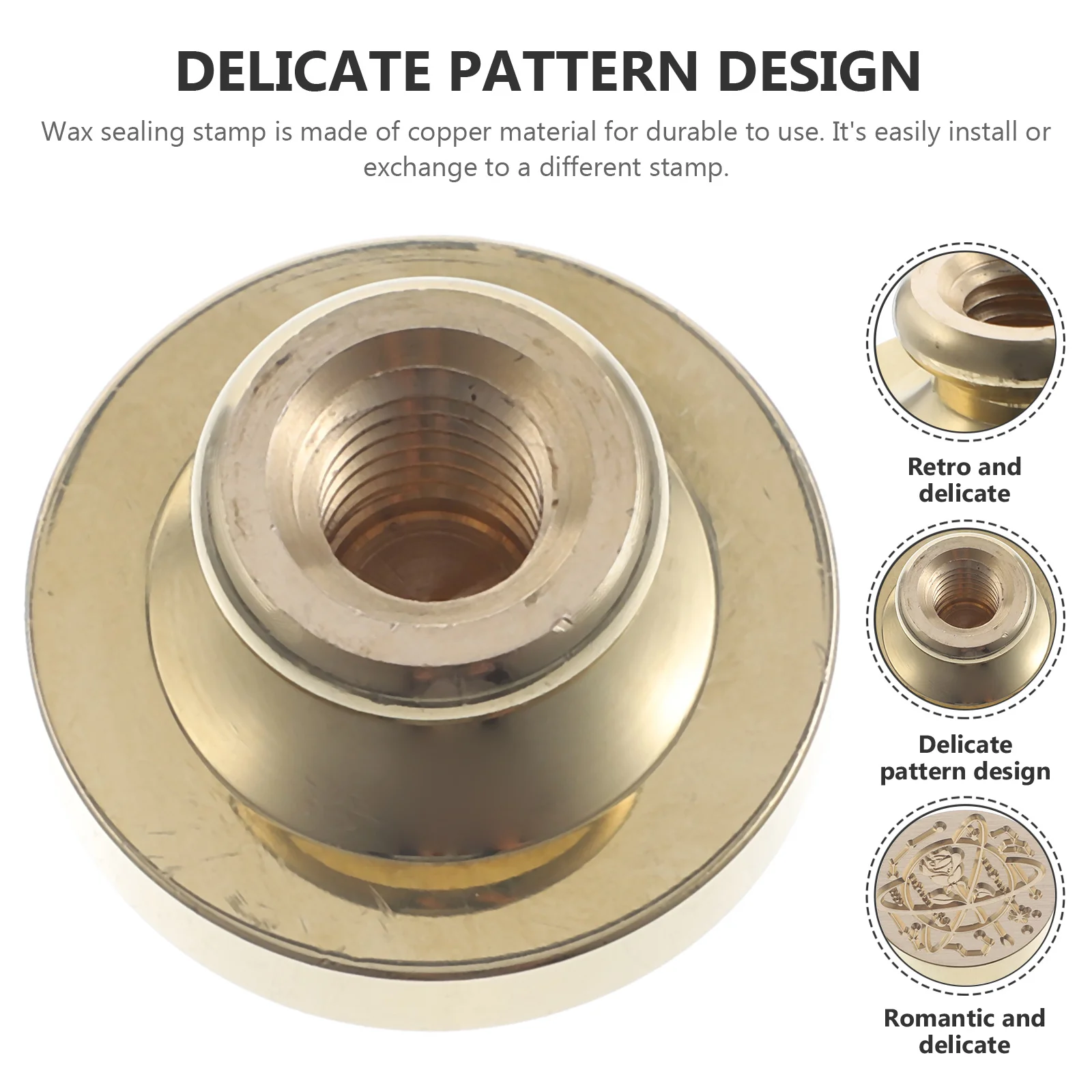 1 pz sigillo di cera testa rame vintage per buste bastoncini di cera per lettera invito a nozze decorazione artigianale fai da te confezione regalo