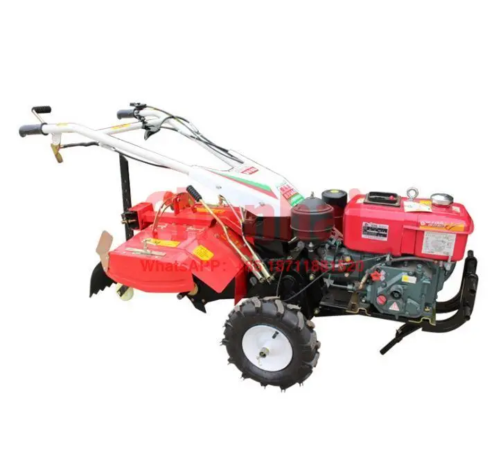 Electric Mini Farm Field Cultivator Tiller 250mm Tilling Depth  2.0A Battery Powered Cordless Adjustable Length