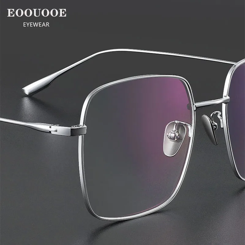 Leisure Style Eyewear Women Men Titanium Glasses Myopia Prescription Recipe Lenses Anti-Reflection Exaggerated Oculos Model