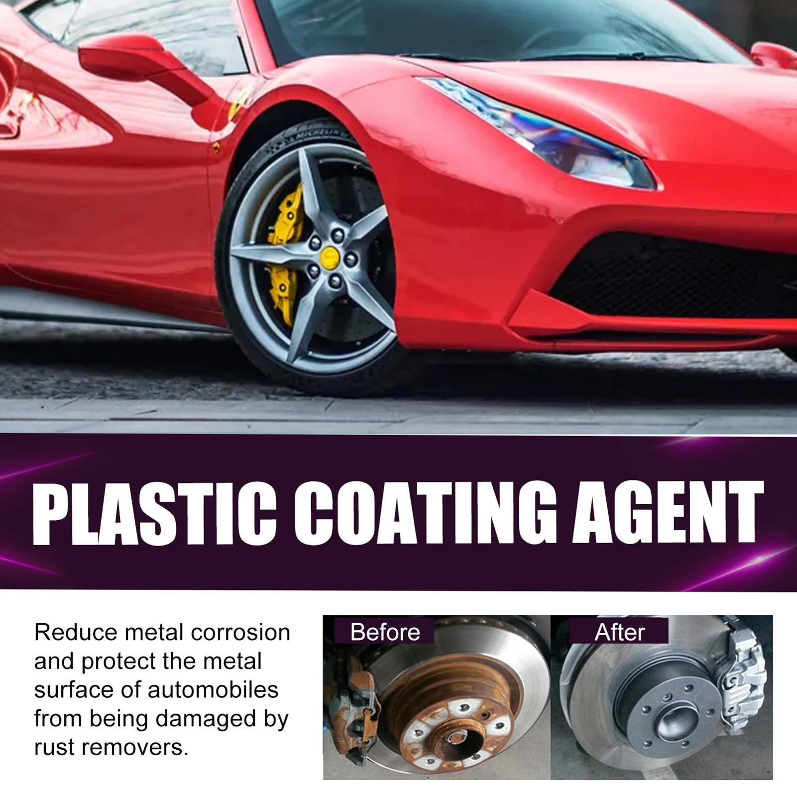 

Спрей для очистки и обеззараживания автомобильного утюга Decon, спрей-осветлятель, подходит для автомобильных колес, железные аксессуары