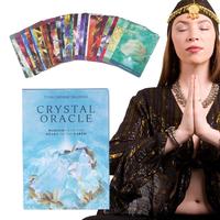 Crystal Oracle Tarot Cards 44-Card Psychological Deck Tarot Fate Divination Card Game Family Party Entertainment Board Games