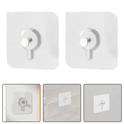 Punch-Free Adhesive Screw Hooks
