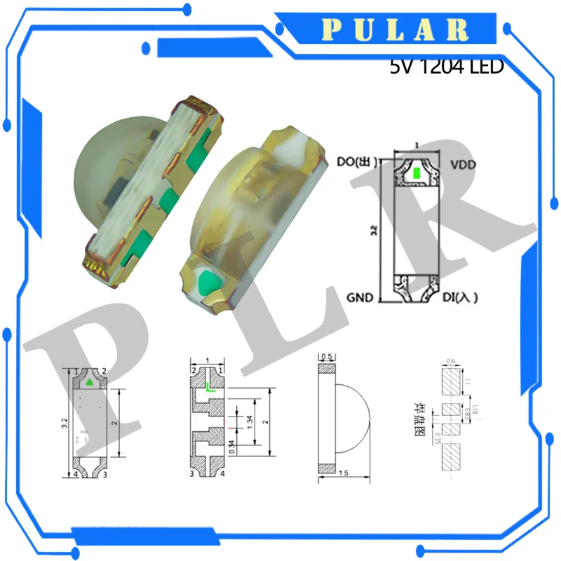 Ws2812b 5v Ws2812 5050 3528 4020 1204 1209 0807 2020 Mini Lamp Addressable Led Lights Strip Rgb Diode Bridge Smd Digital Pixel
