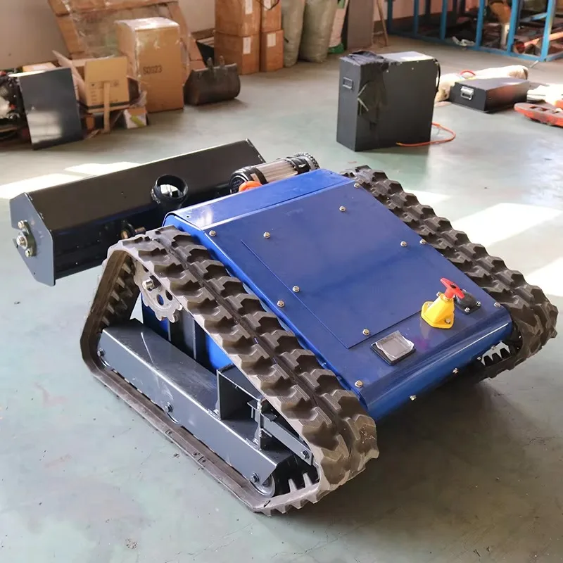 Customized Remote Control Crawler Snow Blower Can Be Used For Rotary Tillage And Mowing Multi-function Crawler Mower
