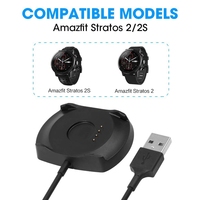 Y16A USB Charging Cable Stand Data Cord for Xiaomi Huami Amazfit Stratos Smartwatch 2/2S Wireless Charger Dock
